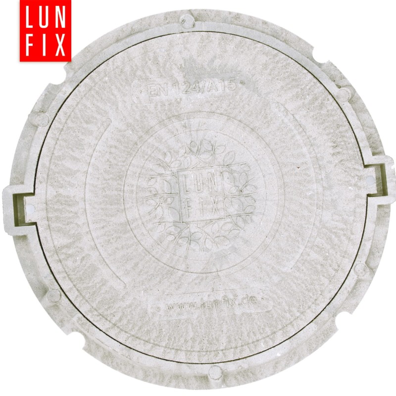 Właz do studni, klapa, pokrywa, studzienka, do szamba, DN 600 mm, 60 cm,  Szary A15 1,5t