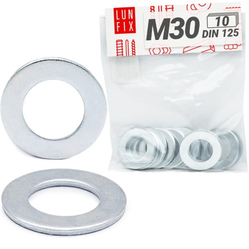 Unterlegscheiben M30 DIN 125 10 Stück