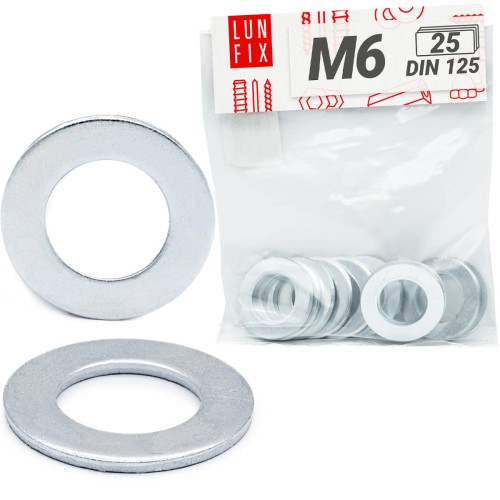 Unterlegscheiben M6 DIN 125 25 Stück