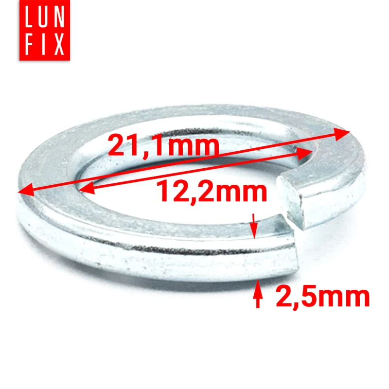 Federringe M12 DIN 127 10 stk.