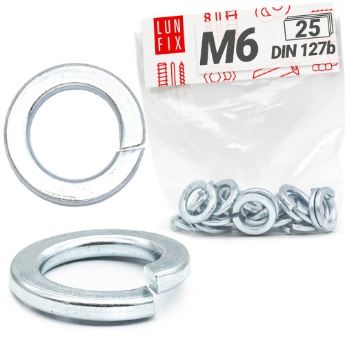 Federringe M6 DIN 127 25 stk.