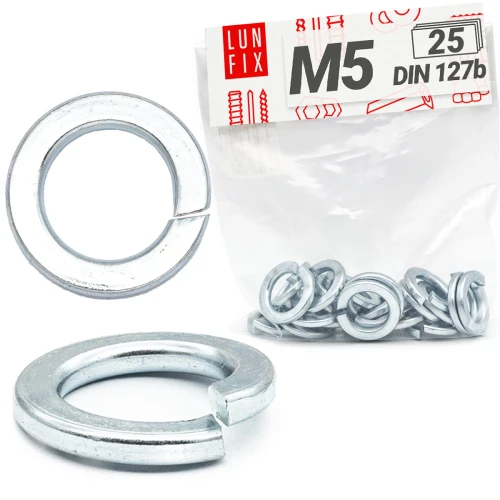 Federringe M5 DIN 127 25 stk.