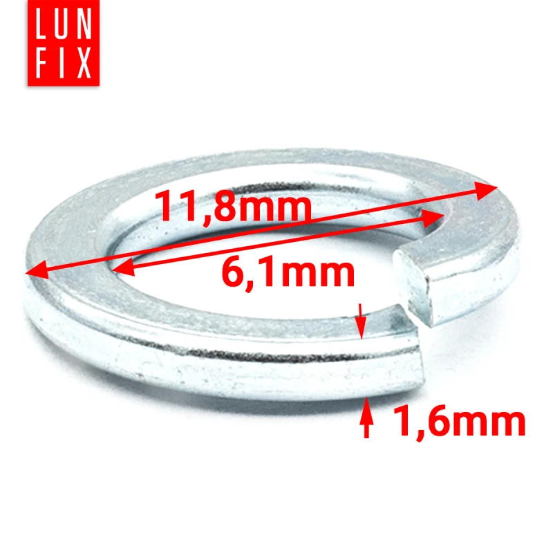 Federringe M6 DIN 127 1