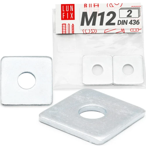 Quadratische Unterlegscheibe M12 40x40x3,5mm - DIN 4362 Stck.