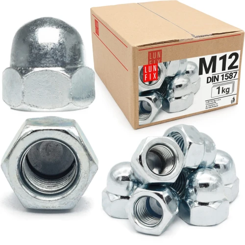 Hutmuttern M12 - 1Kg (ca.35 Stck.) DIN 1587