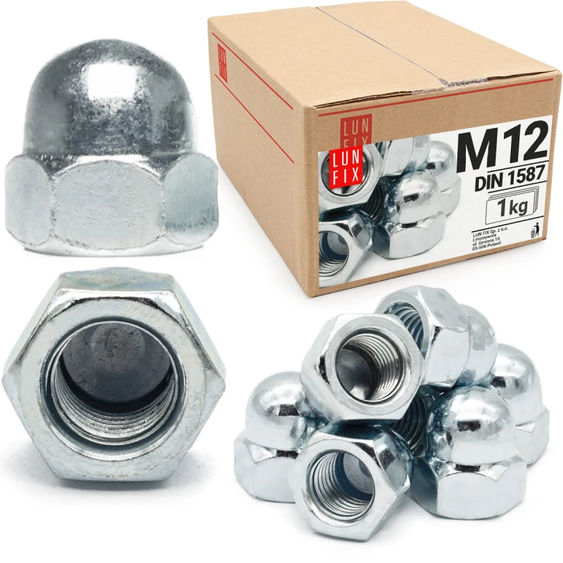 Hutmuttern M12 - 1Kg (ca.35 Stck.) DIN 1587
