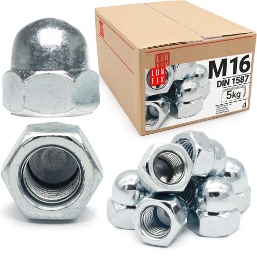 Hutmuttern M16 - 5Kg (ca.95 Stk.) DIN 1587
