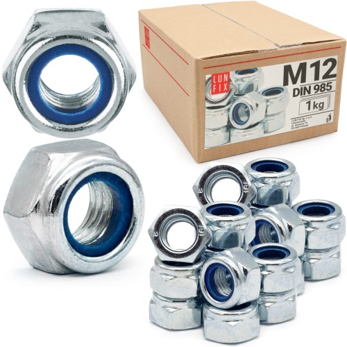 Sicherungsmuttern M12 - 1 kg (ca.65 Stk.) DIN 985