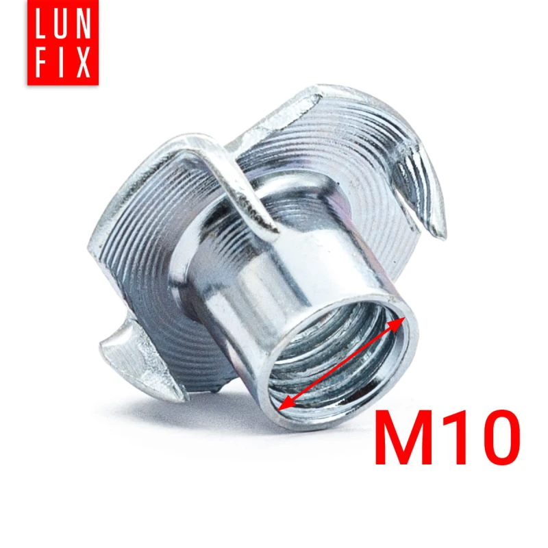 Einschlagmuttern M10 x 13 mm DIN 6930 50 Stück