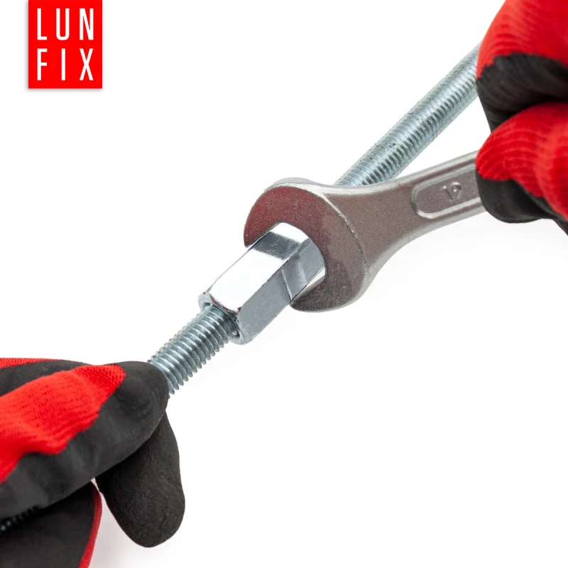 10x Gewindemuffe M8 x 24mm DIN 6334 Sechskant Langmutter 10 Stück