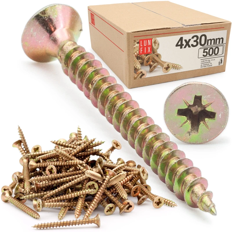 Universalschraube 4,0x30 mm 500 Stück Kreuzschlitz PZ2