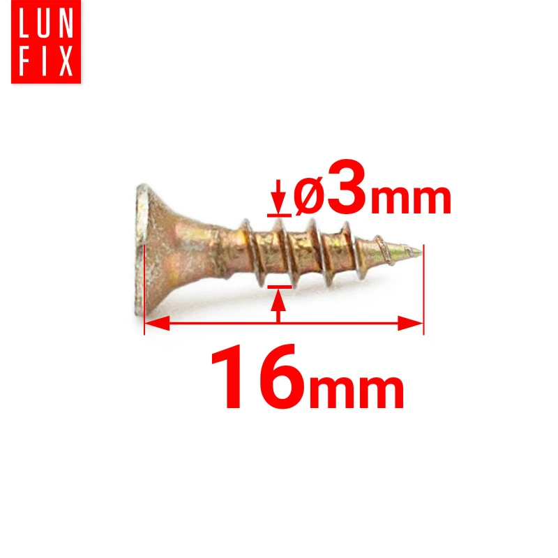 Universalschraube 3,0x16 mm 1kg 1660stk Kreuzschlitz PZ1