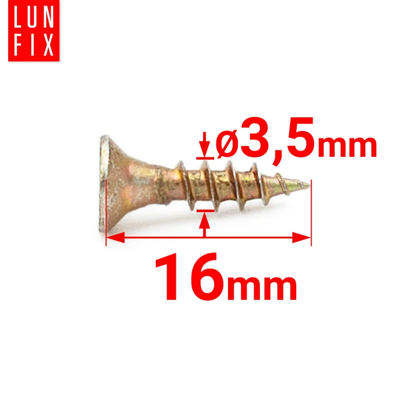 Universalschraube 3,5x16 mm 1kg 1330stk Kreuzschlitz PZ2