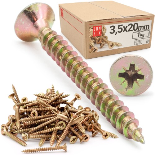 Universalschraube 3,5x20 mm 1kg 1150stk Kreuzschlitz PZ2