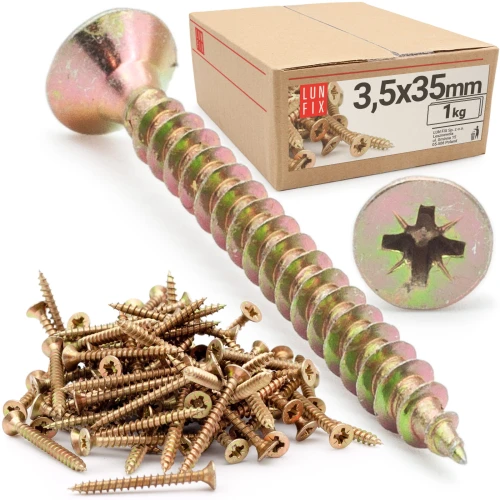 Universalschraube 3,5x35 mm 1kg 710stk Kreuzschlitz PZ2