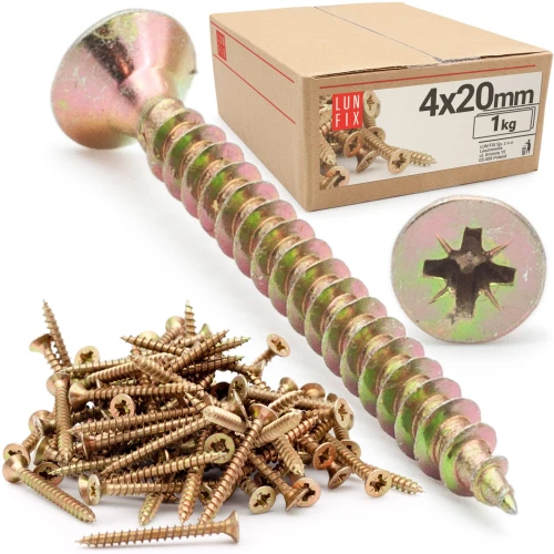 Universalschraube 4,0x20 mm 1kg 830stk Kreuzschlitz PZ2