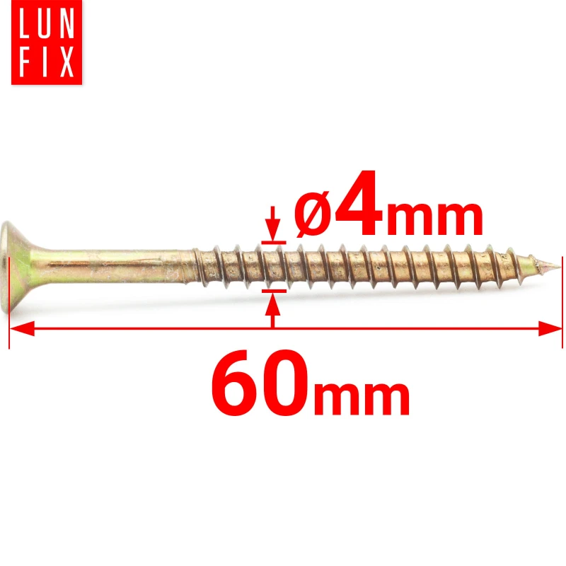 Universalschraube 4,0x60 mm 1kg 310stk Kreuzschlitz PZ2