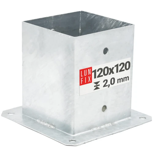 Pfostenträger 120x120x2mm Höhe 150mm