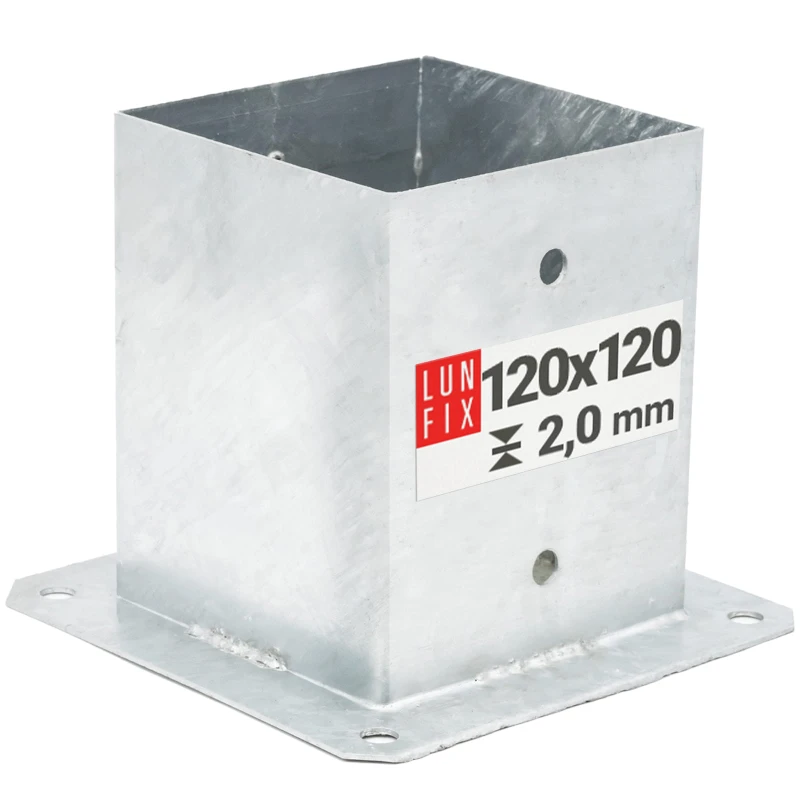 Pfostenträger 120x120x2mm Höhe 150mm