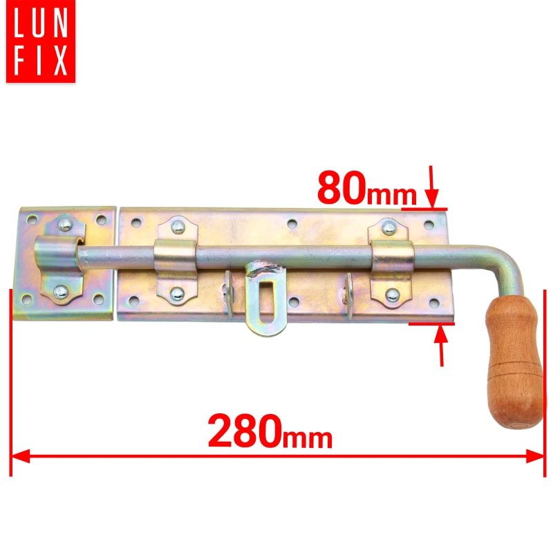 Bolzenriegel Torriegel Riegel 280x80mm Links