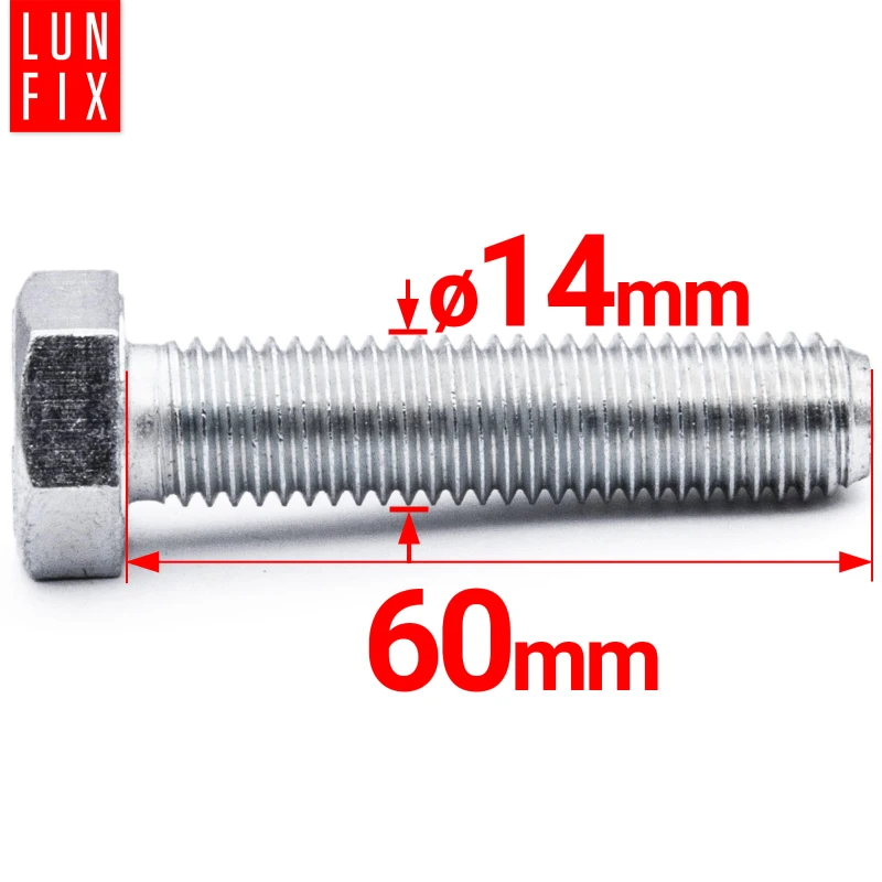 Sechskantschrauben M14x60 DIN 933 1 kg (ca.11 Stk.))