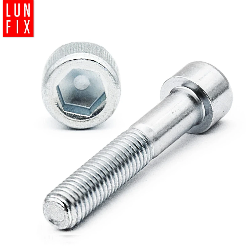 Zylinderkopfschrauben mit Innensechskant M6x55 mm Teilgewinde Festigkeitsklasse 8.8 1kg (120Stk.) DIN 912