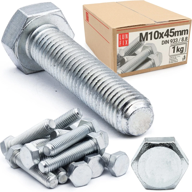 Sechskantschrauben M10x45 DIN 933 1 kg