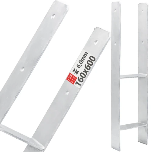 H-Pfostenträger zum Einbetonieren 160x600x6mm