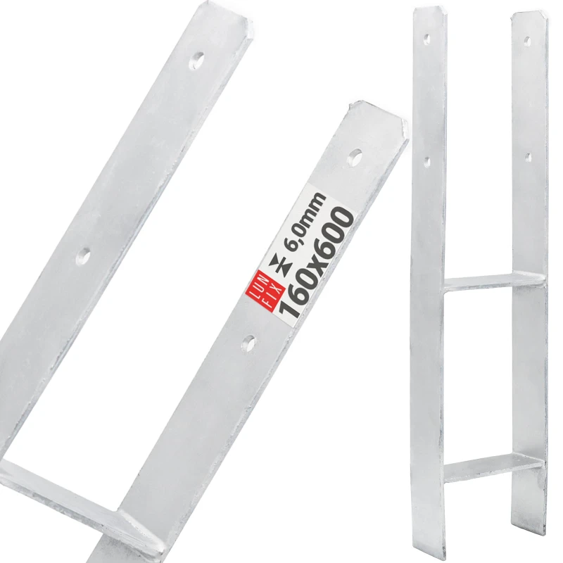 H-Pfostenträger zum Einbetonieren 160x600x6mm