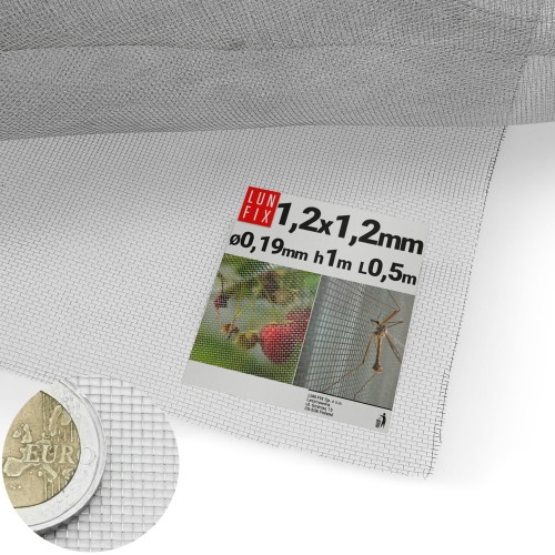 Edelstahlgitter 1,2x1,2mm AISI 304 ø0,19mm H1m L0,5m
