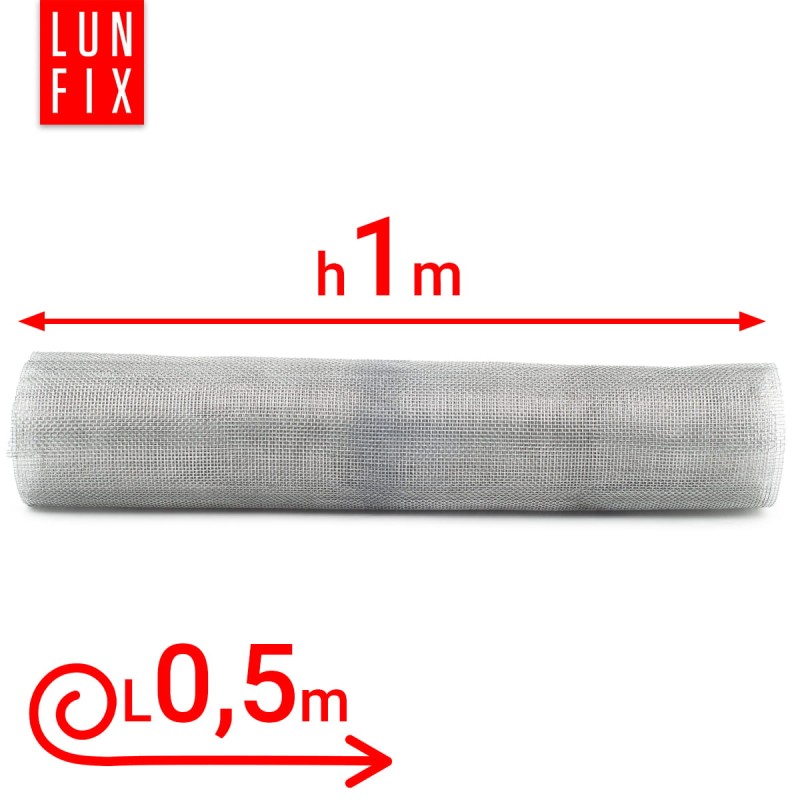 Siatka tkana ocynkowana 2,5x2,5mm fi 0,4 h/1m 0,5m2