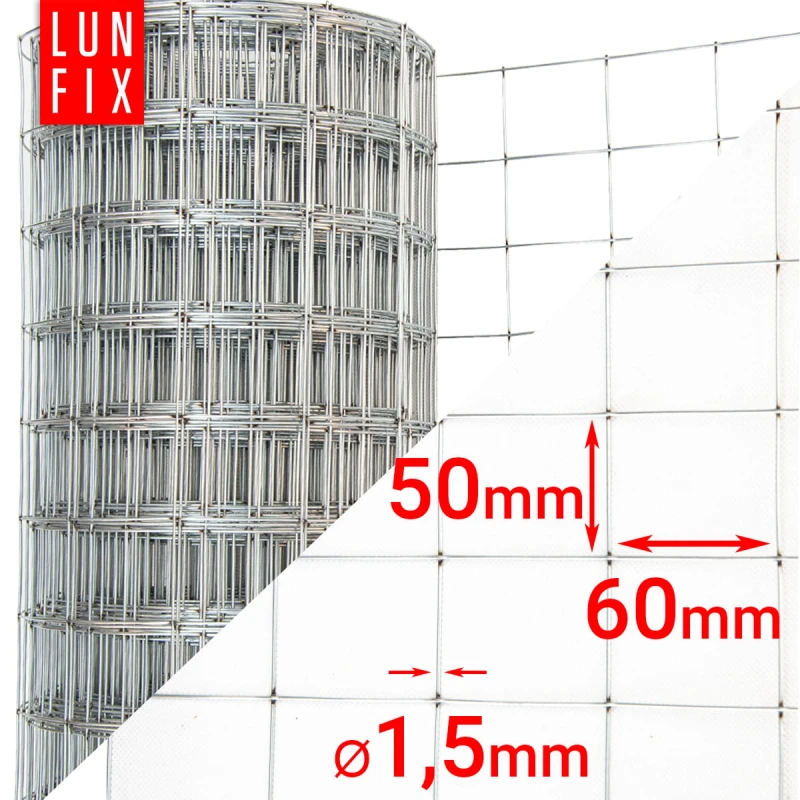 Armierungsgewebe Wand H15cm L25m Maschenweite 50x60mm Ø1,5mm