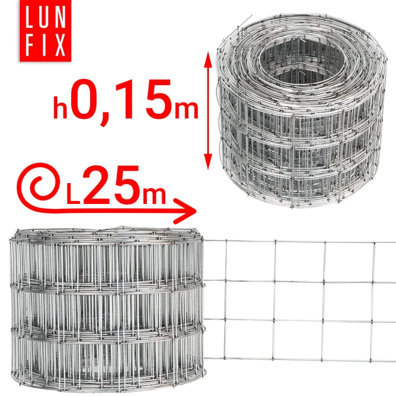 Armierungsgewebe Wand H15cm L25m Maschenweite 50x60mm Ø1,5mm