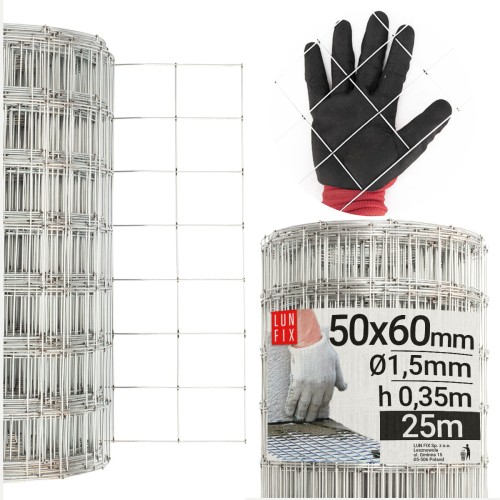 Armierungsgewebe Wand H35cm L25m Maschenweite 50x60mm Ø1,5mm