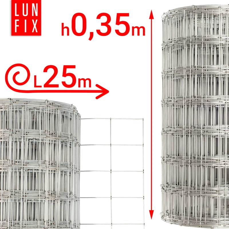 Armierungsgewebe Wand H35cm L25m Maschenweite 50x60mm Ø1,5mm
