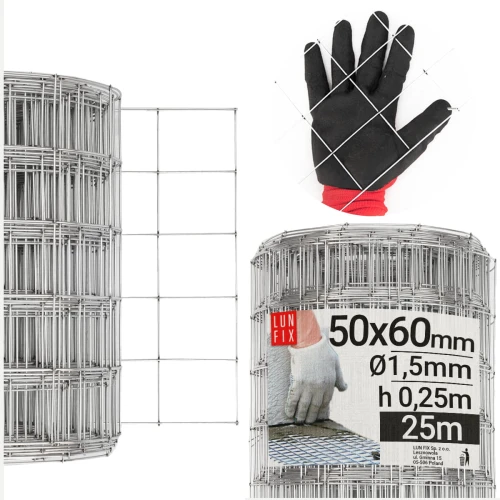 Armierungsgewebe Wand H25cm L25m Maschenweite 50x60mm Ø1,5mm