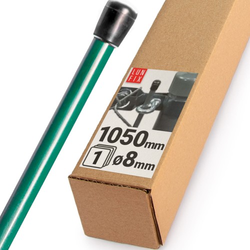 Geflechtspannstab 1050 x 8 mm PVC Grün