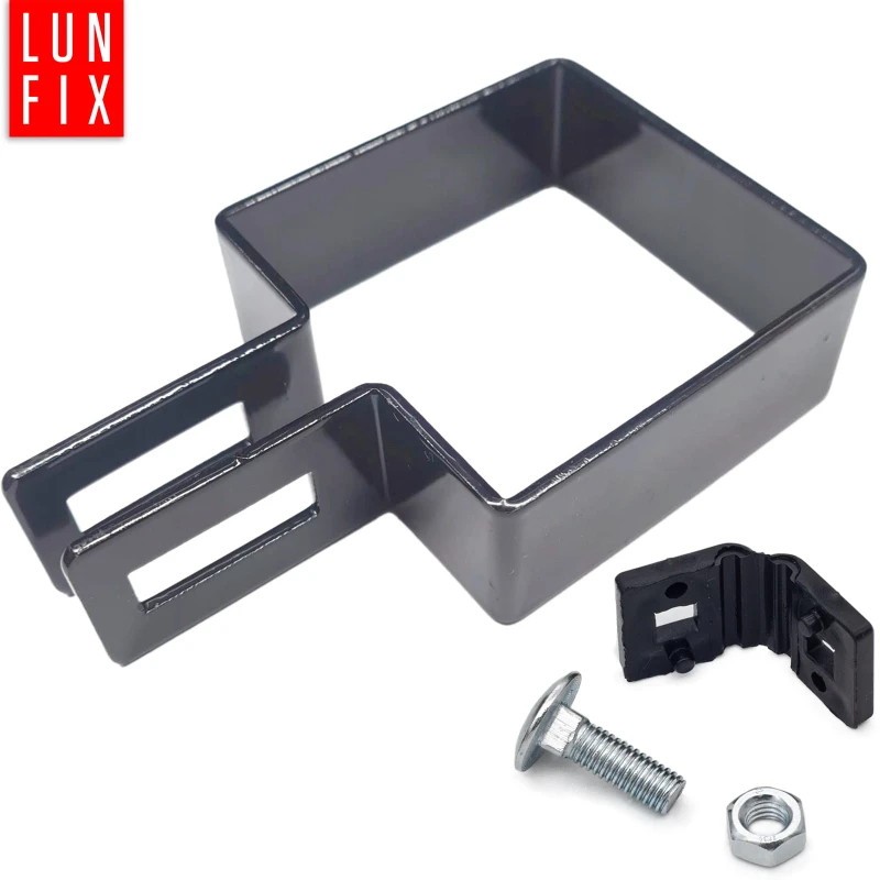 Endschelle Vierkant für 100x100 mm Pfosten Graphit