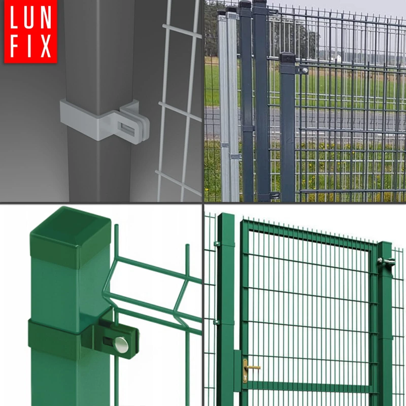 Endschelle Vierkant für 60x60 mm Pfosten Grün