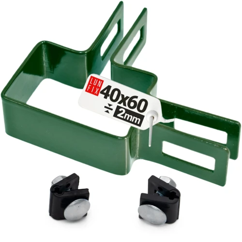 Eckschelle für 40x60 mm Pfosten Grün