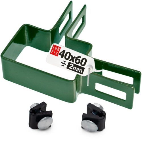 Eckschelle für 40x60 mm Pfosten Grün