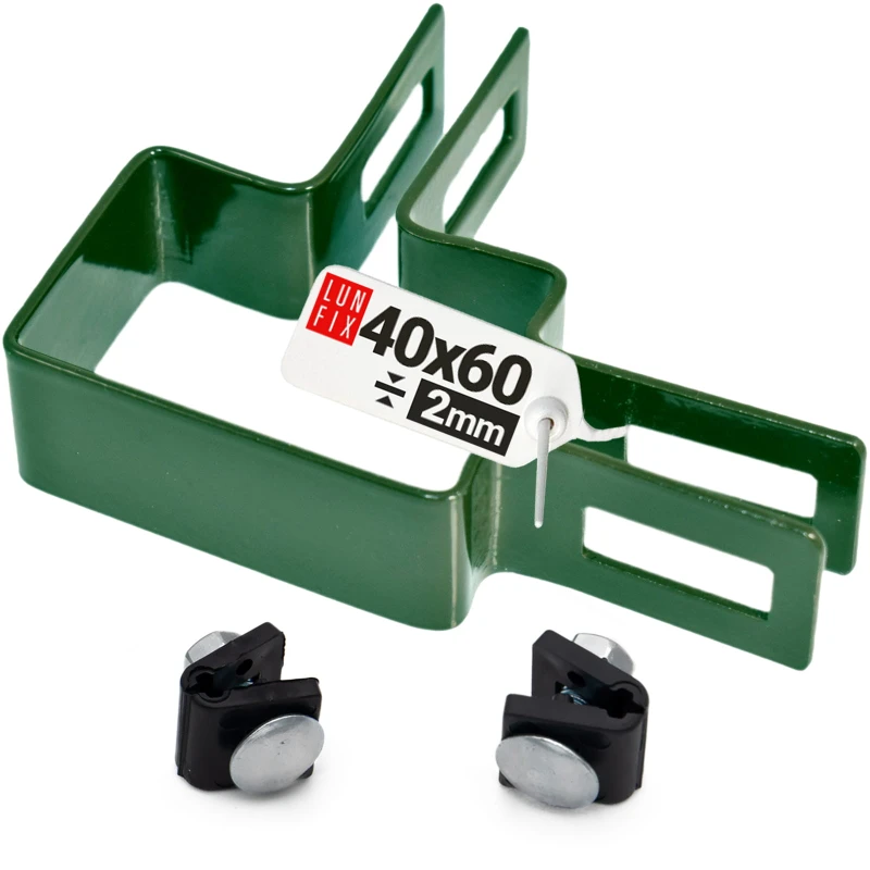 Eckschelle für 40x60 mm Pfosten Grün