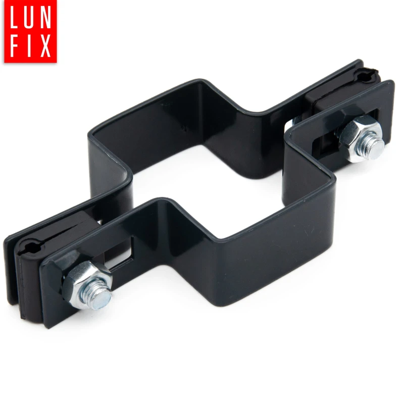 Mittelschelle Vierkant für 40x60 mm Pfosten Anthrazit