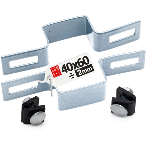 Mittelschelle Vierkant für 40x60 mm Pfosten Verzinkt