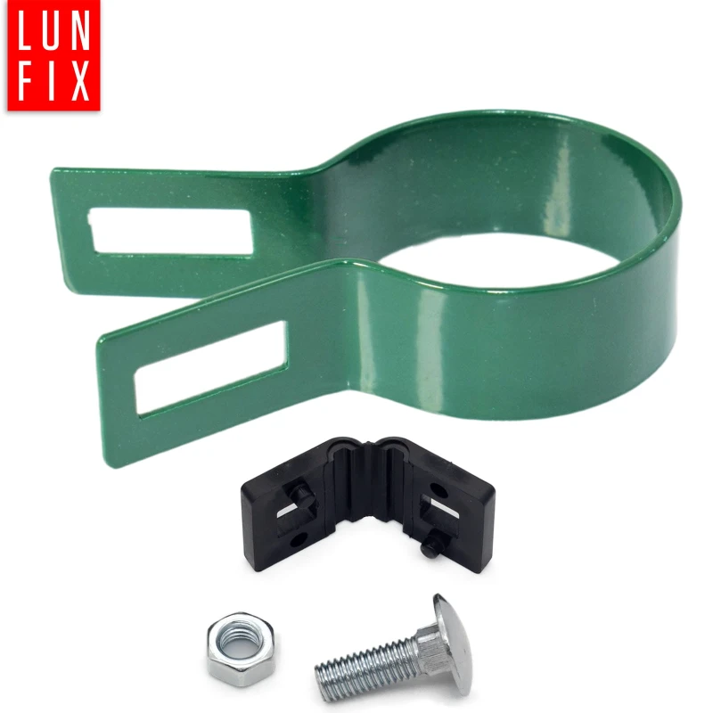 Endschelle Rund für 42 mm Pfosten Grün