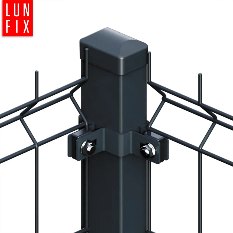 Eckschelle für 100x100 mm Pfosten Graphit