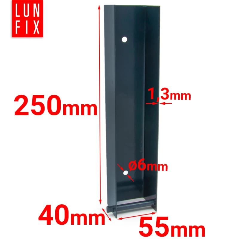 Ceownik do podmurówki 55x250 mm mocowanie uchwyt 1szt.