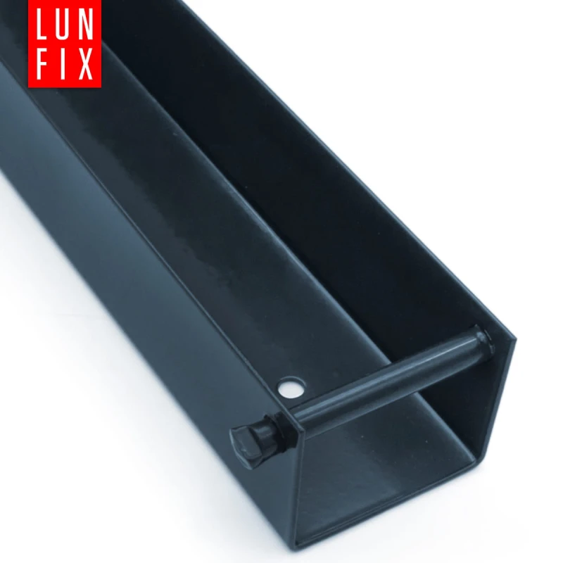 U-Profil für Zaunsockel 55x250 mm Befestigungshalter 1 Stück