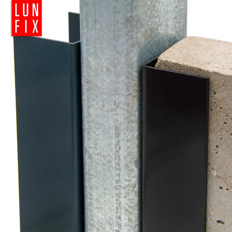 U-Profil für Zaunsockel 55x250 mm Befestigungshalter 1 Stück