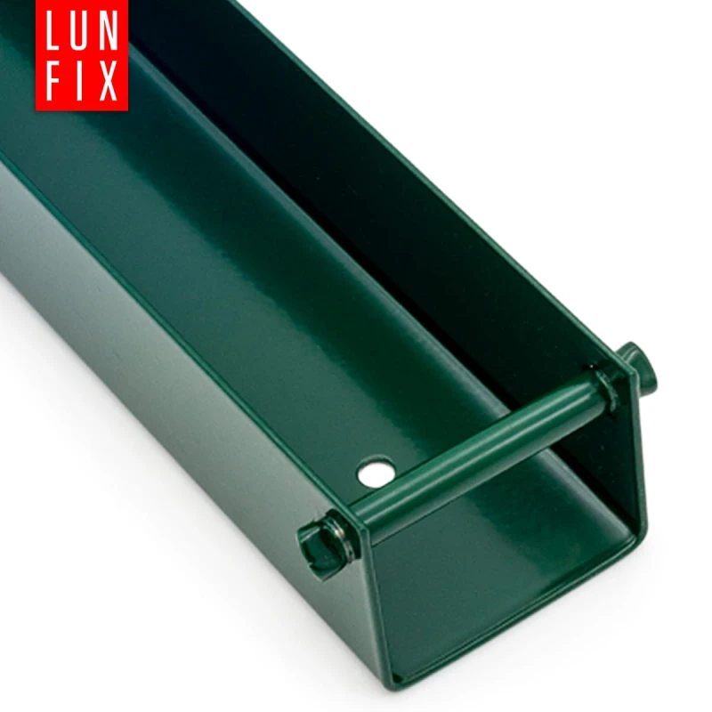 Befestigung für Zaunsockel 55x250 Grün